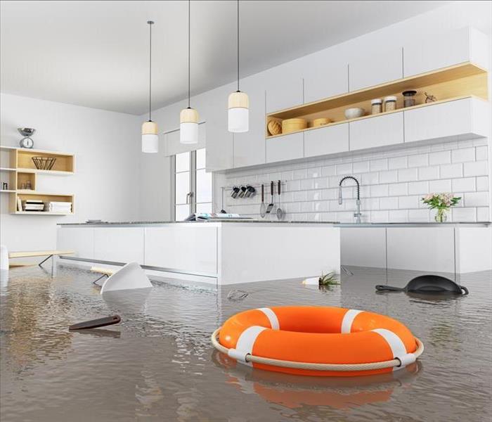 flood in kitchen